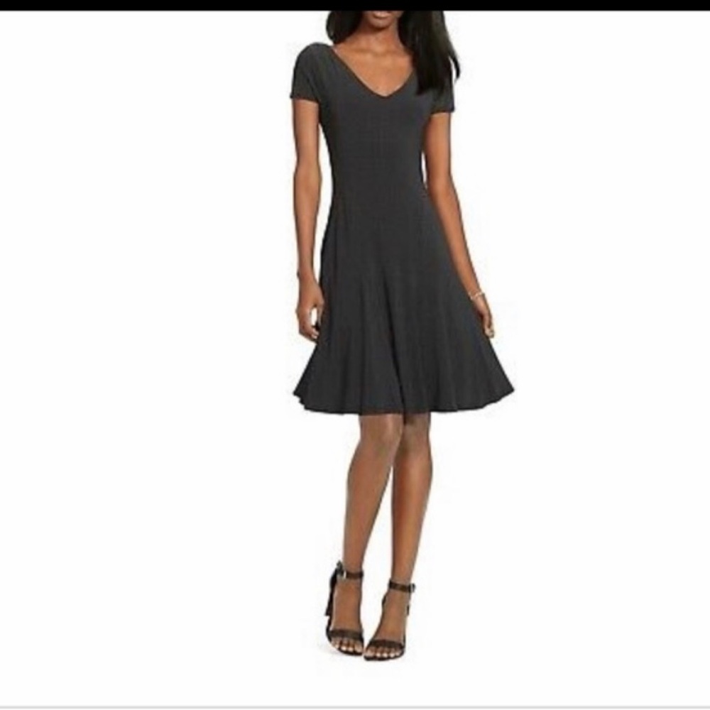 Ralph Lauren Black Polka Dot Midi Dress